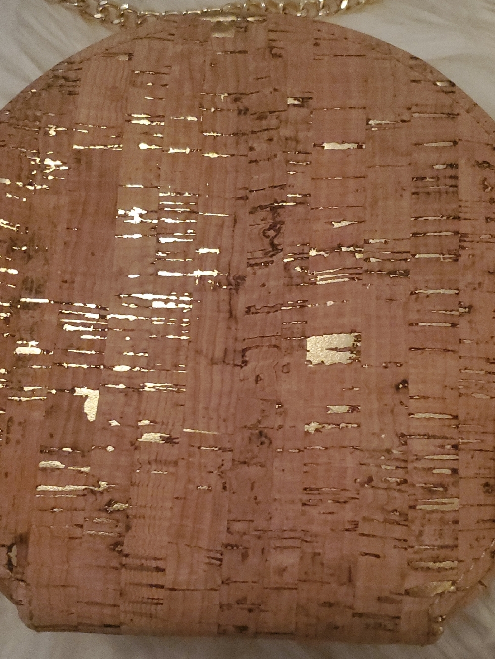 Unique Cork Round Crossbody Bag - Picture 2 of 6